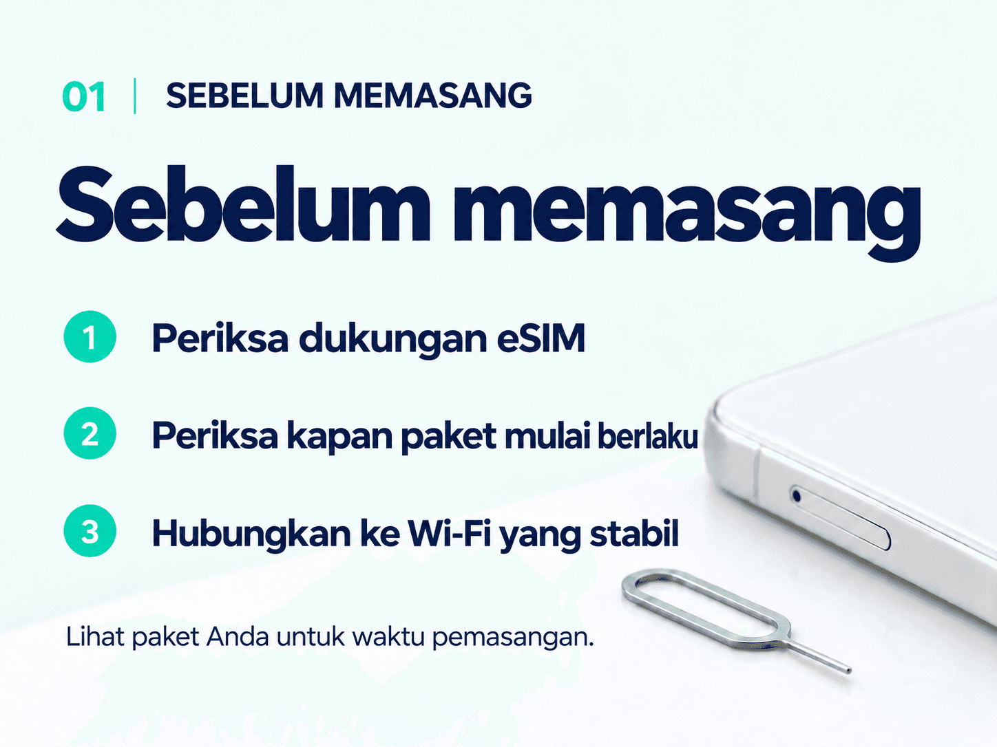 Before you install: check eSIM support, plan start conditions and Wi-Fi.
