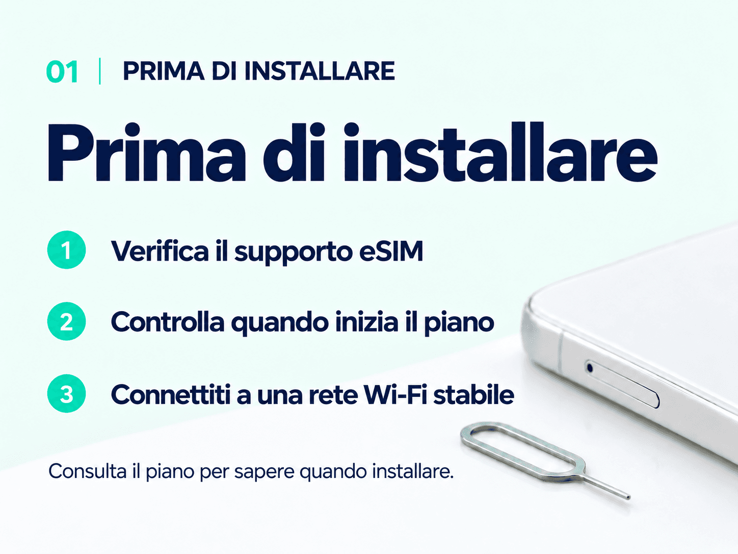 Before you install: check eSIM support, plan start conditions and Wi-Fi.