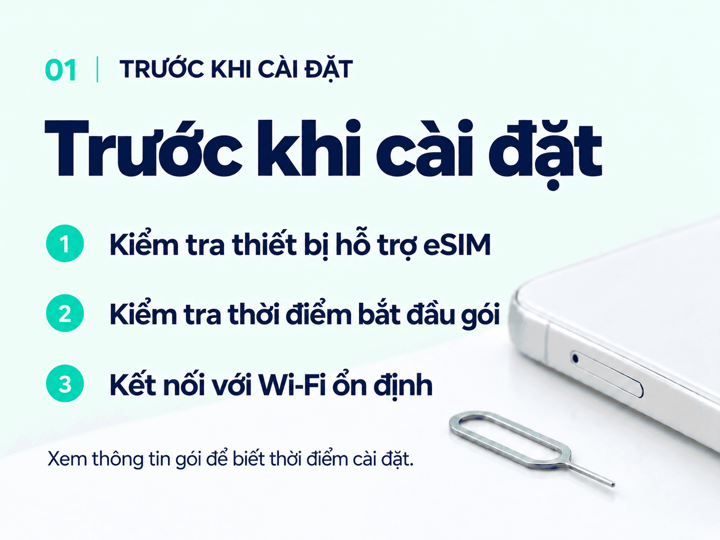Before you install: check eSIM support, plan start conditions and Wi-Fi.