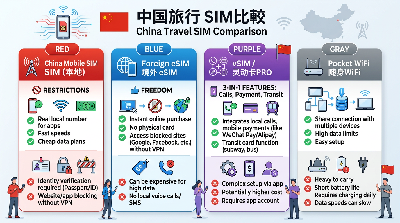 中國旅行SIM完全對比
