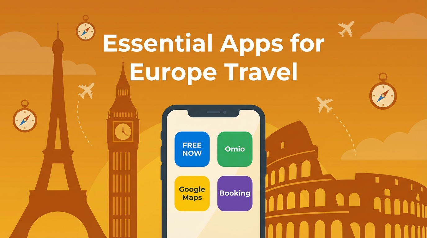 유럽 여행 필수 앱