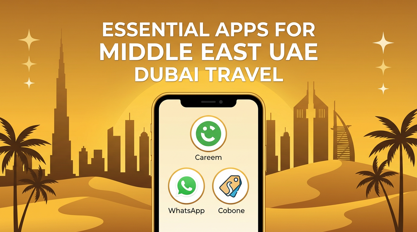 중동 두바이 여행 필수 앱