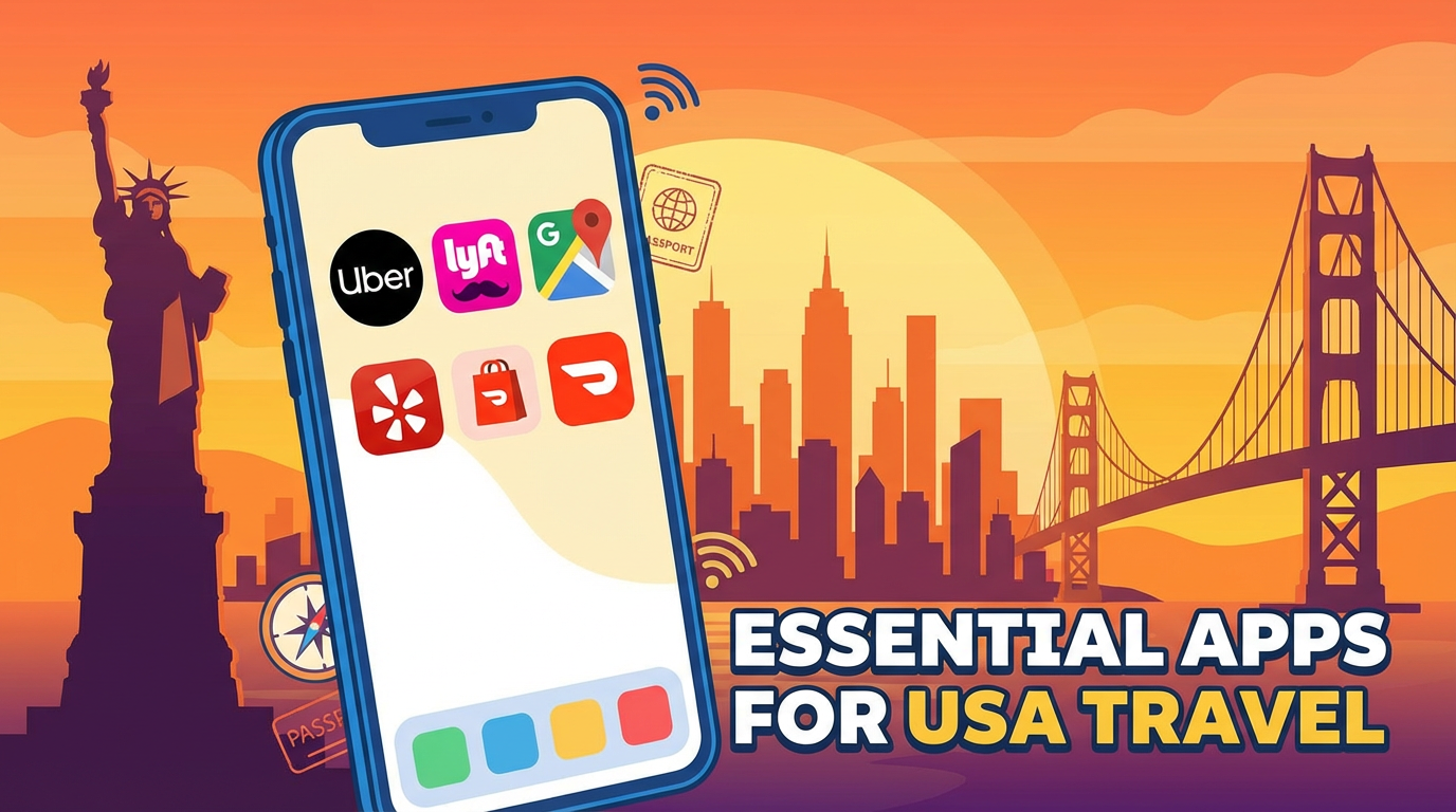 미국 여행 필수 앱
