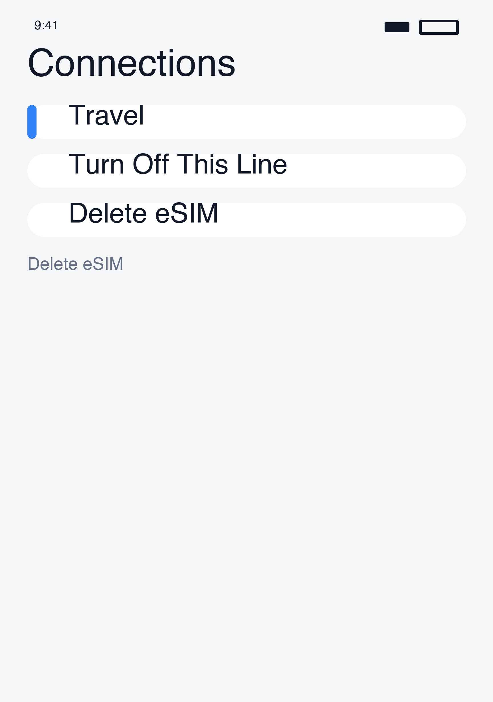 Delete eSIM