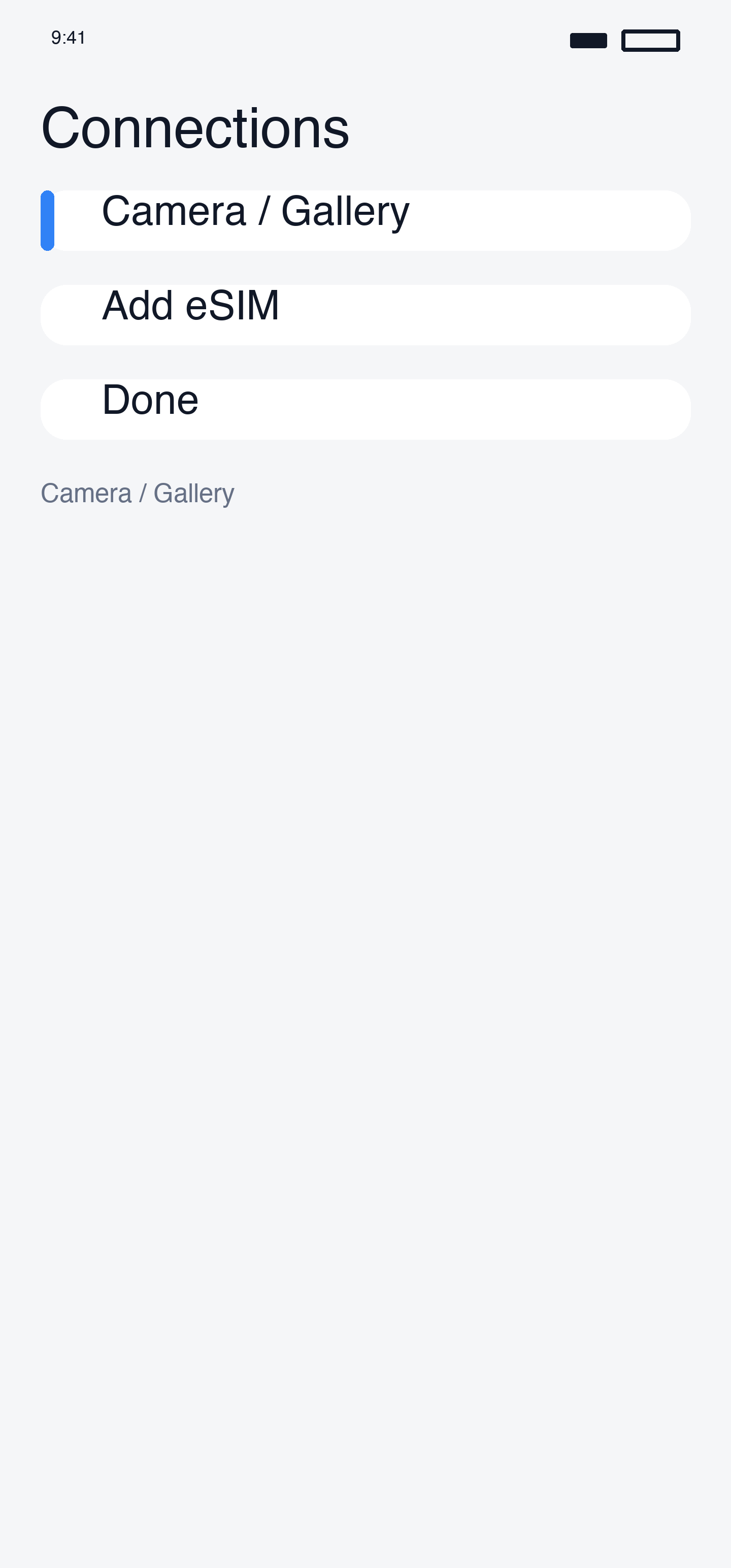 Camera / Gallery