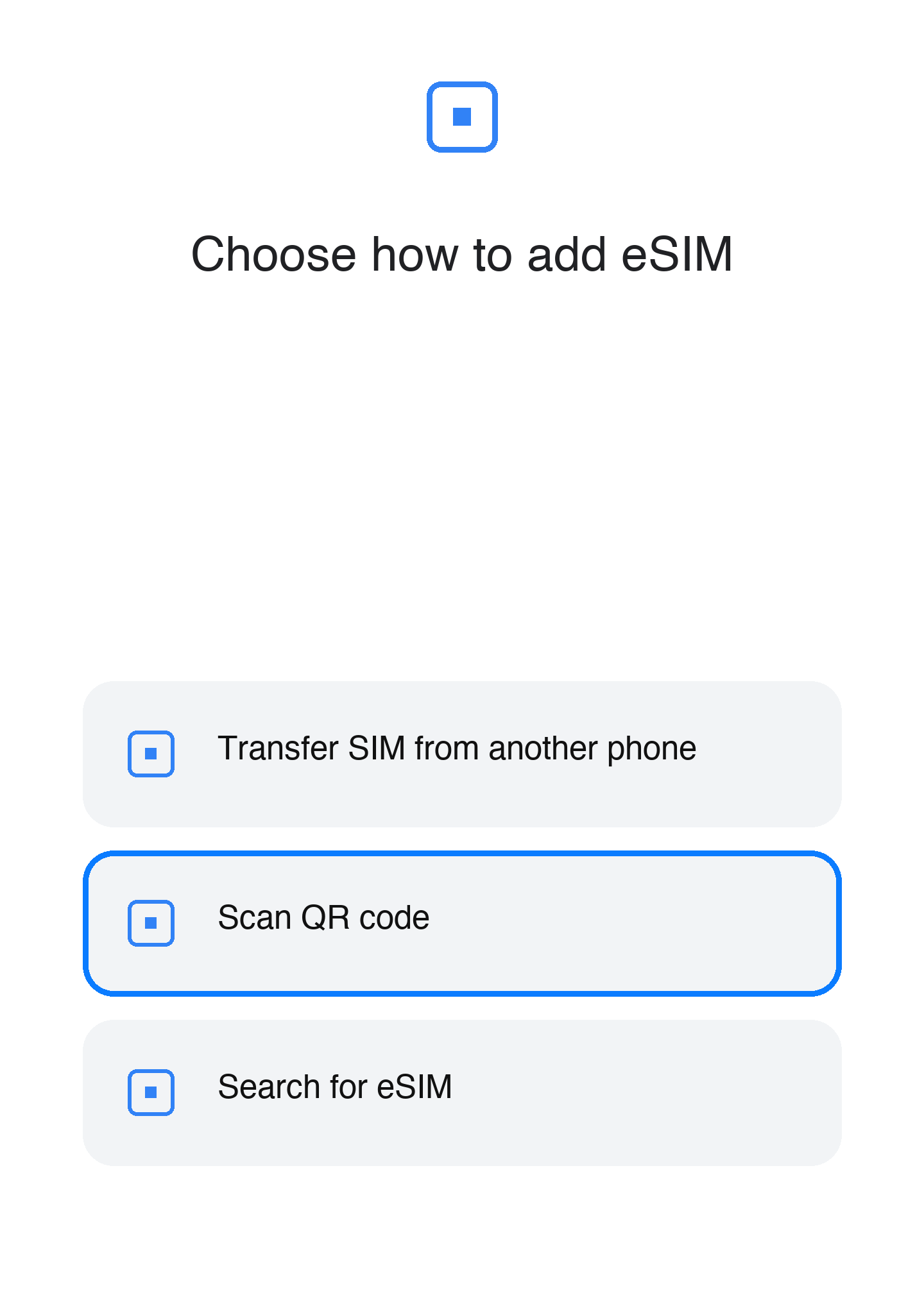 QR method select