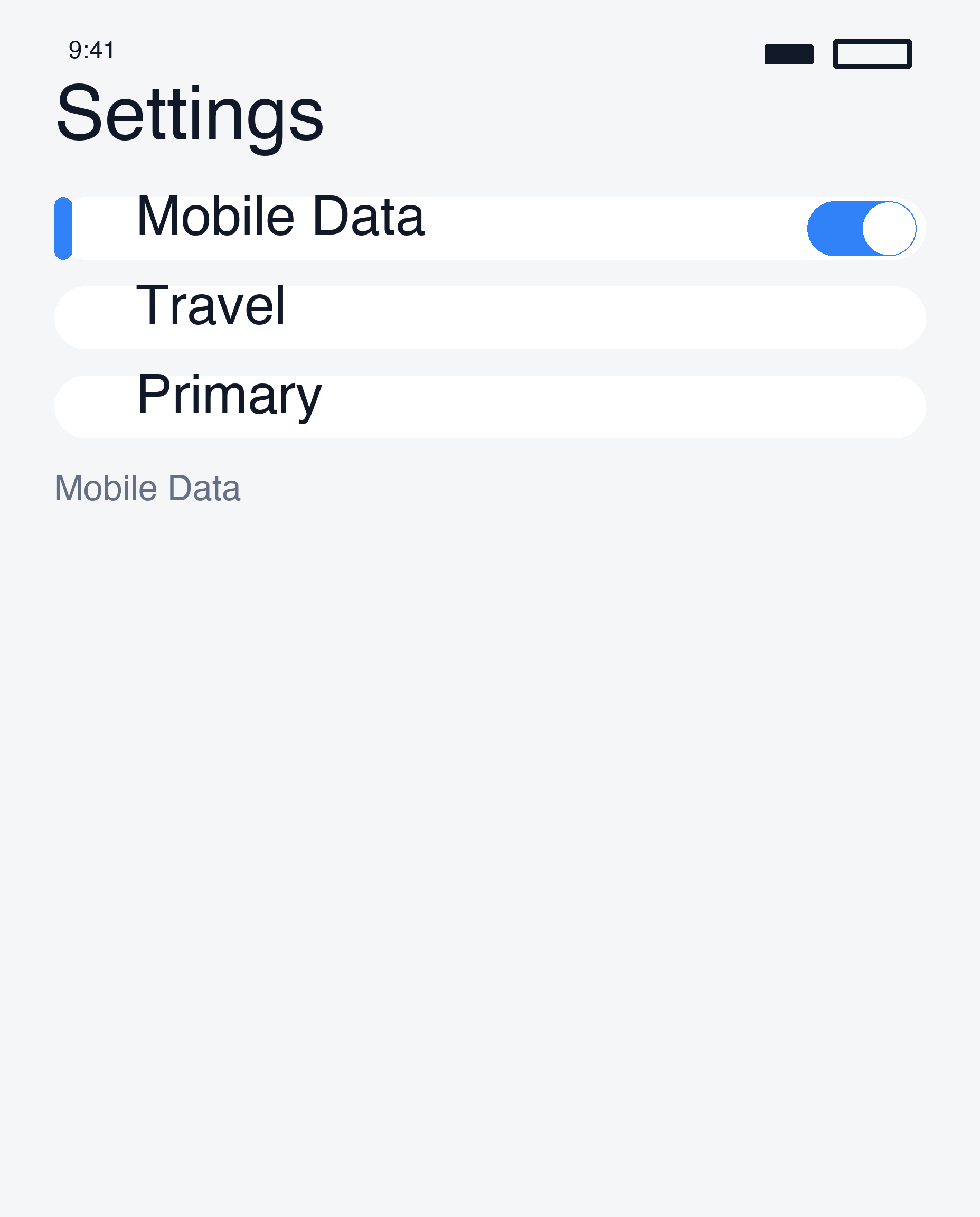 Secondary data on