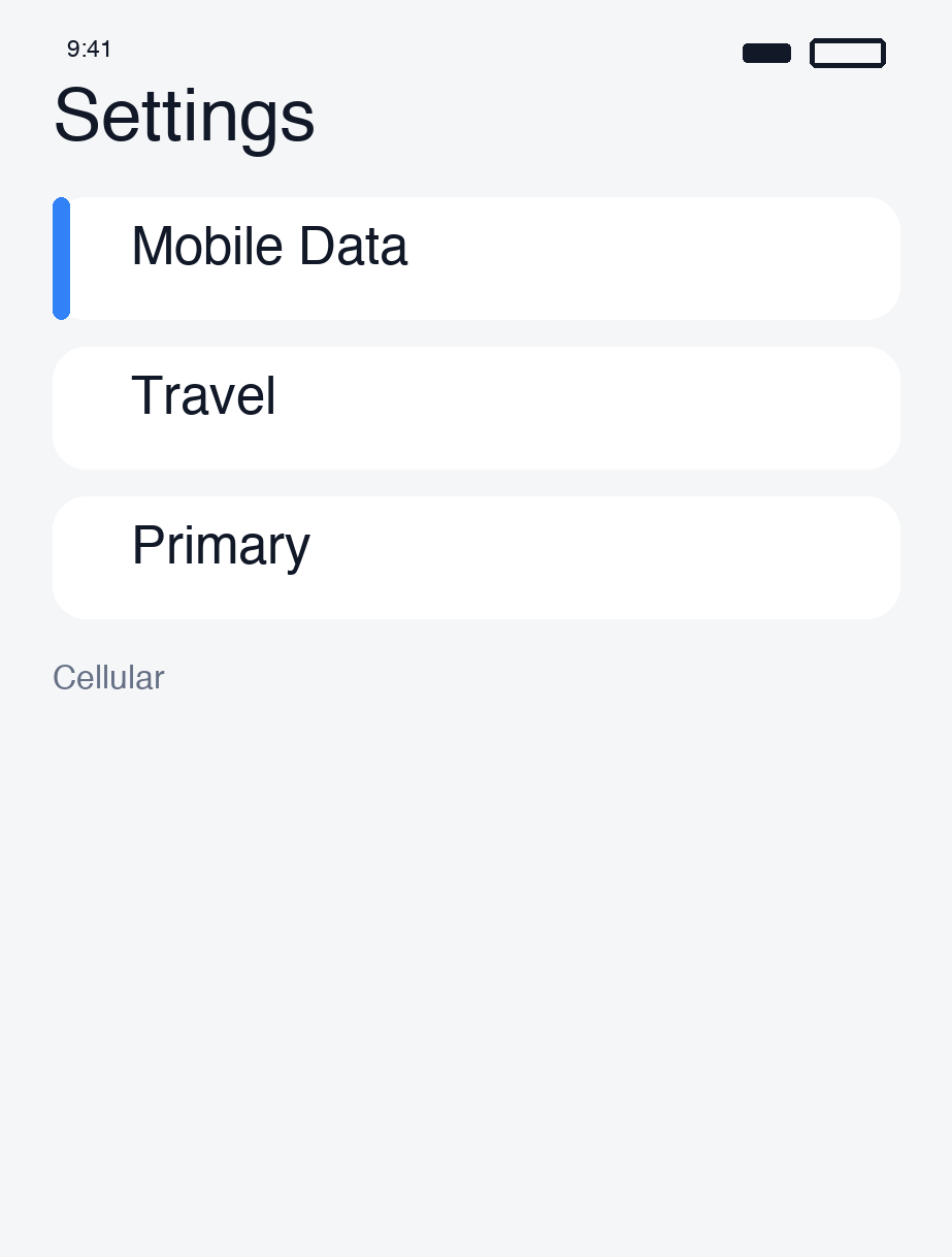 Cellular overview