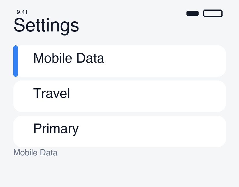 Data line = travel