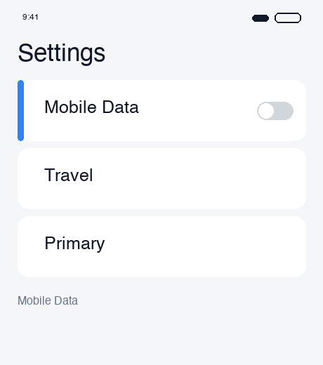 Secondary data off