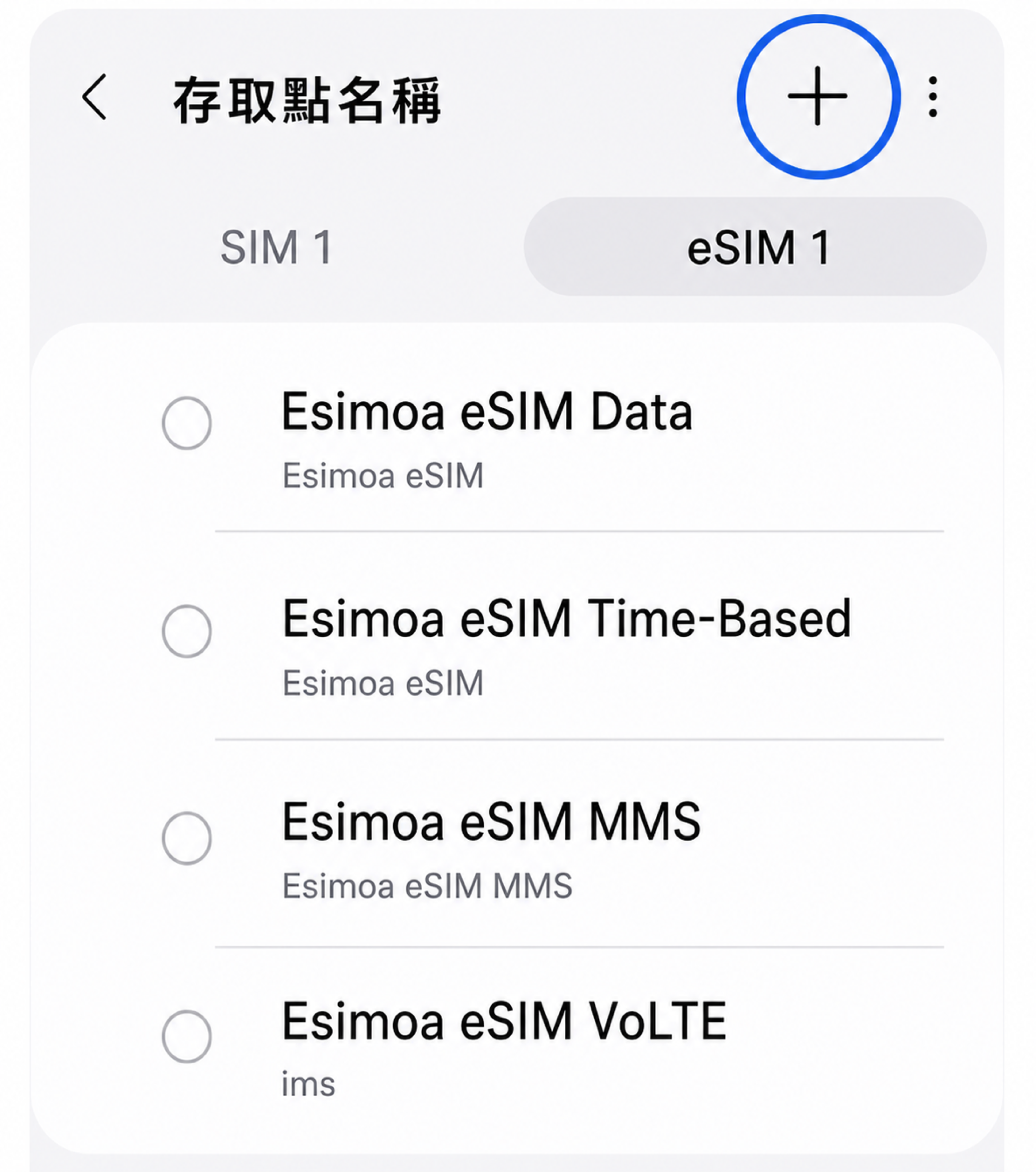 APN 名稱